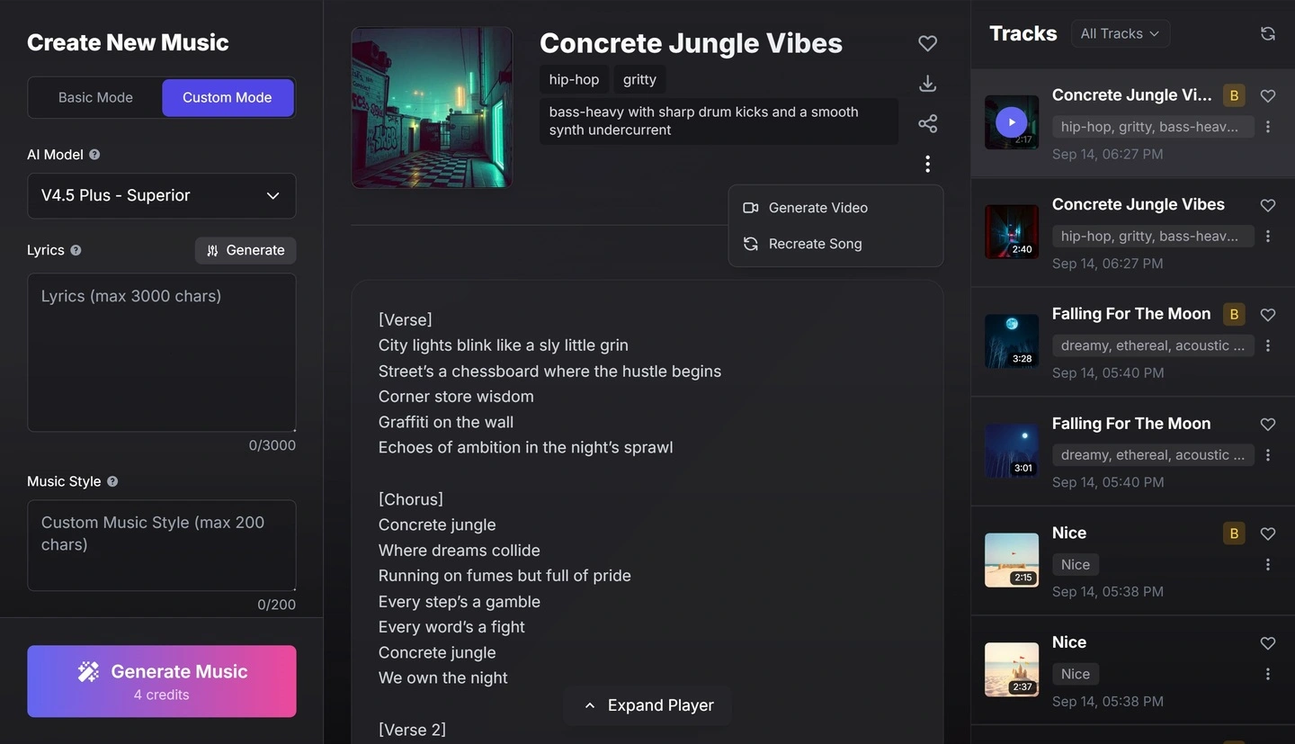 AI Music Generator Dashboard - Create Professional Music in Minutes