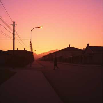 Sunset over the Quiet Town cover art