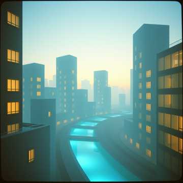 Fluxo Suave de Tela Azul cover art