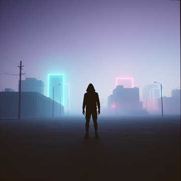 Glass Fangs in Neon Fog cover art